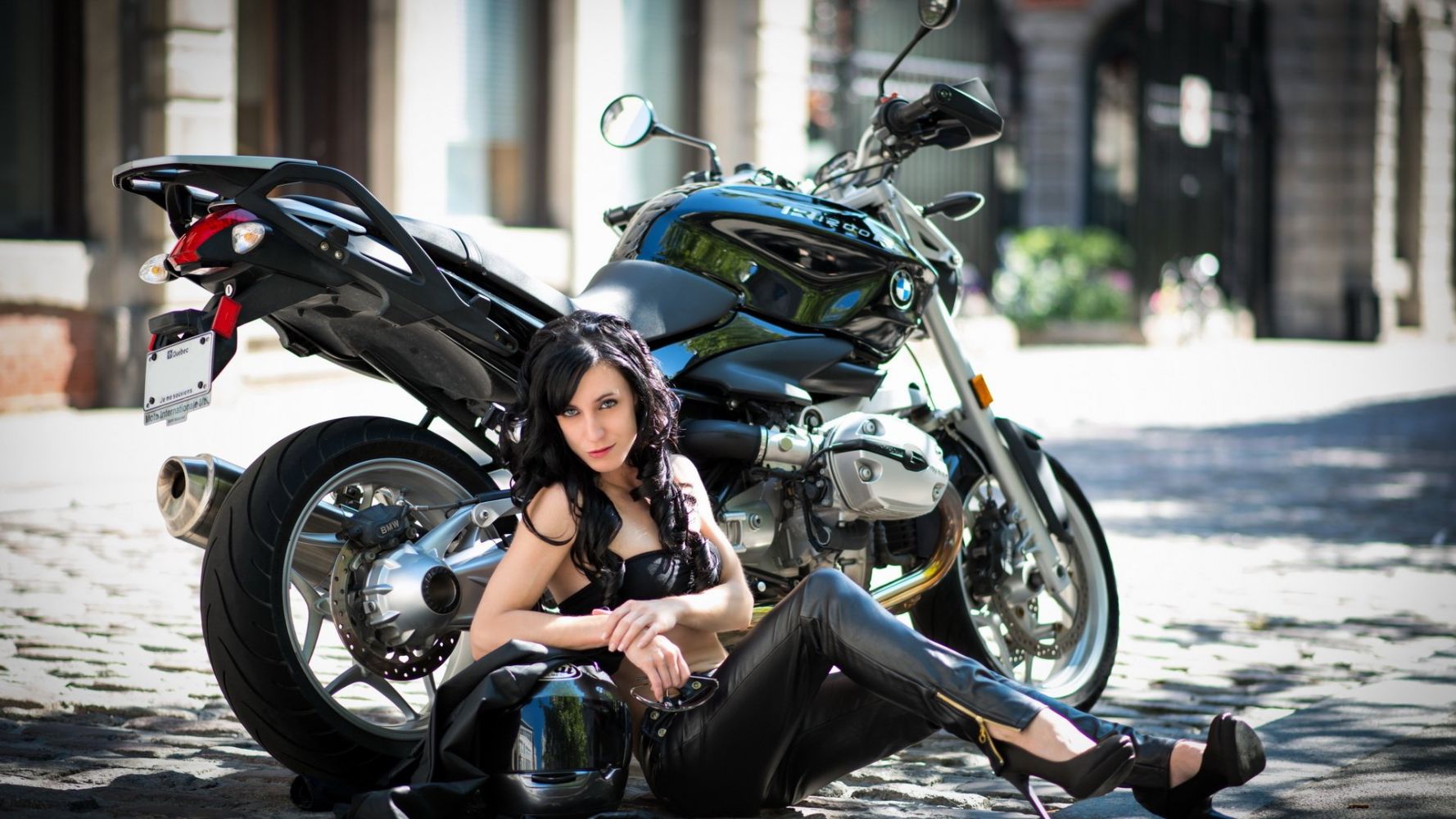 European women on bikes in Nanning